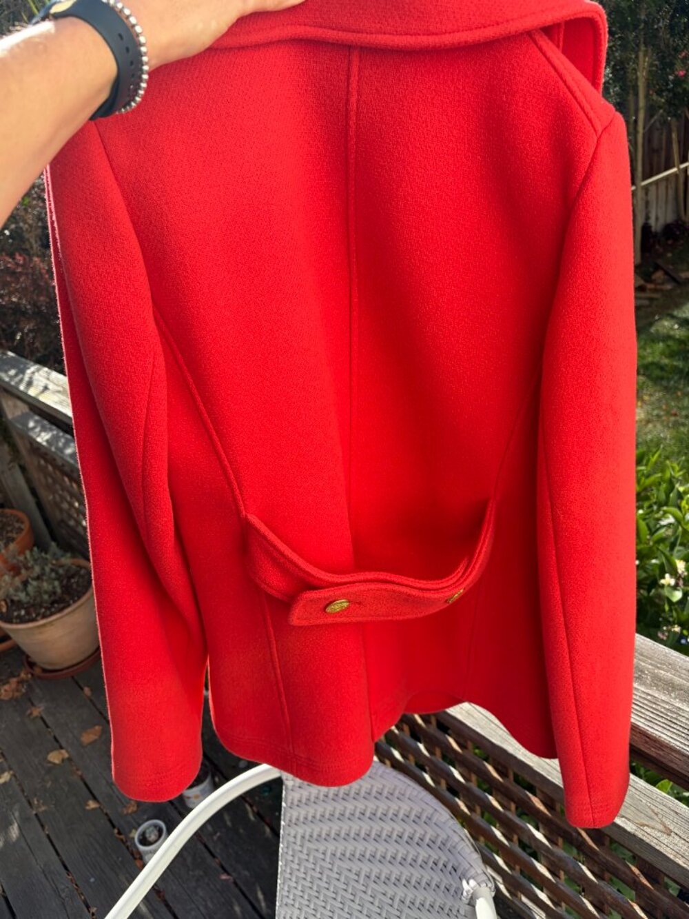 Charming Red Peacoat - Picture 2 of 6